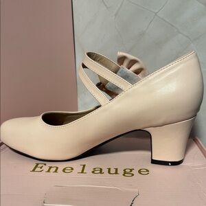 Women's Elegant Cream Heels